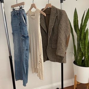 Cream knit sweater tank